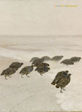 Partridges in the snow, a painting by Józef Chełmoński. The Warsaw National museum