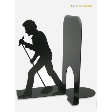 Bookend Johnny Hallyday the rocker. Height 19 cm