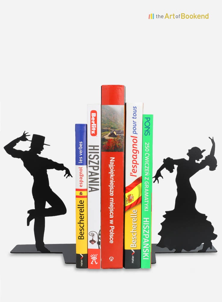 Serre-livres Flamenco avec les célèbres danseurs andalous. Hauteur 19 cm