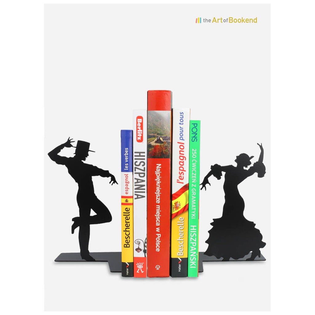 Serre-livres Flamenco avec les célèbres danseurs andalous. Hauteur 19 cm