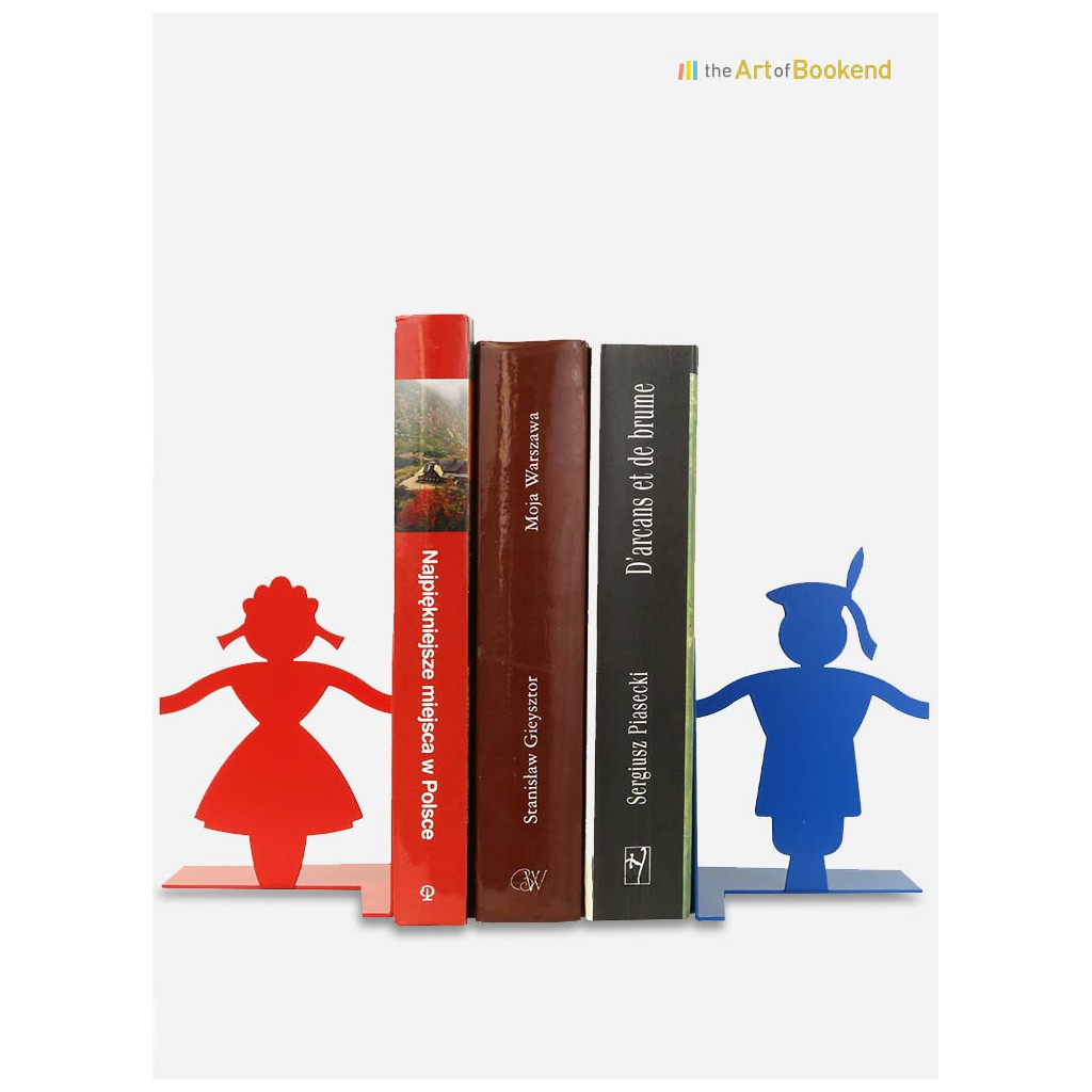 Set of bookends Cracow on the theme of the polish folklore. Height 15 cm