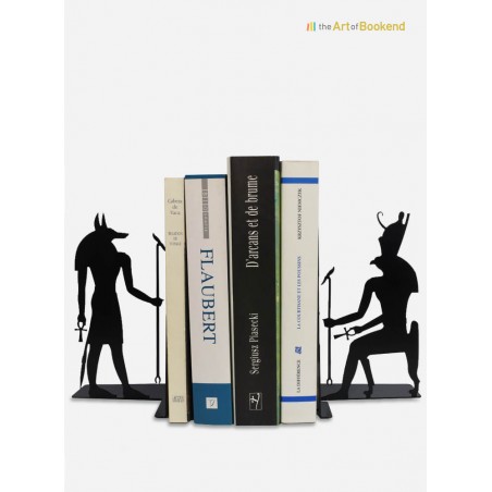 Stunning Egyptian bookends Anubis and Horus on the theme of the ancient Egypt. Height 19 cm