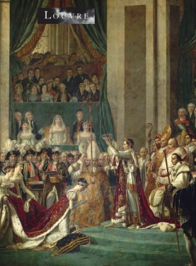 From a painting by Jacques-Louis David depicting the emperor Napoleon I crowned himself in 1804 at Notre-Dame cathedral in paris