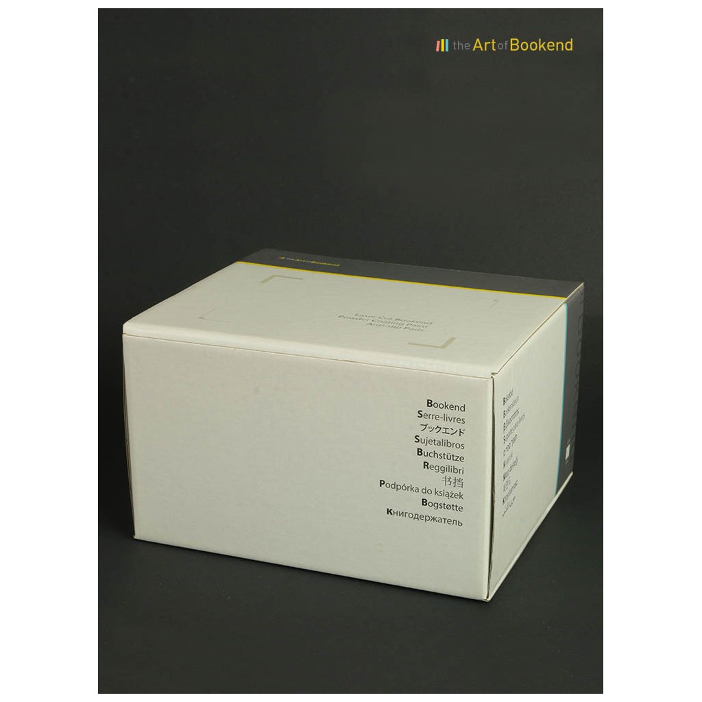 Special printed box for one (1) bookend
