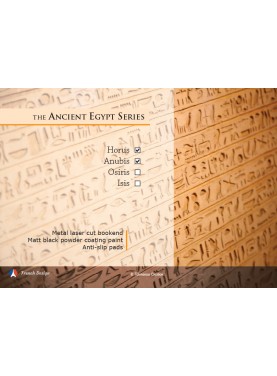 La série Egypte Antique - Horus et Anubis. Design Jacques Lahitte © the Art of Bookend