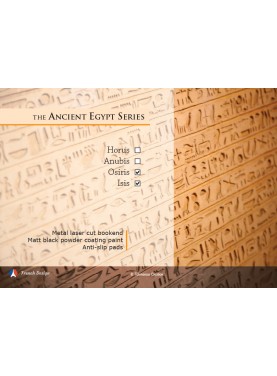 La série Egypte Antique - Isis et Osiris. Design Jacques Lahitte © the Art of Bookend