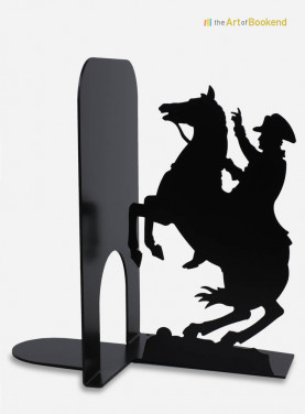 Bookend Bonaparte on Horseback. Metal maser cutting. Height 19 cm