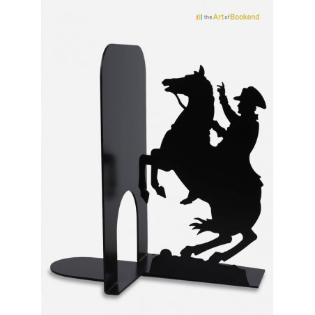 Bookend Bonaparte on Horseback. Metal maser cutting. Height 19 cm
